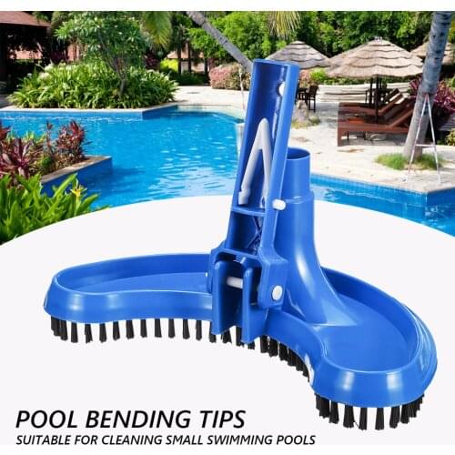 Vacuum Head Brush Cleaner Pool Suction Head Brush Cleaner Half Moon Flexible Swimming Pool cleaning tool Curved Vacuum Head