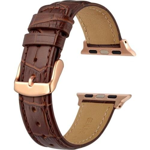 Anbeer Apple Watchband for 38mm 40mm 42mm 44mm,Leather Watch Strap for Iwatch 5 4 3 2 1,Men Women Bracelet