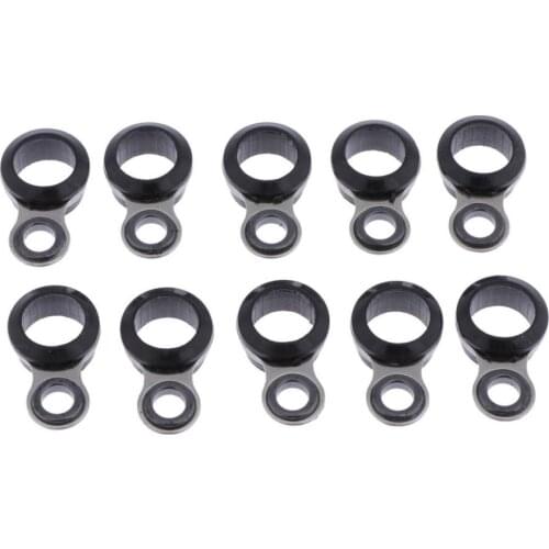 10 Pcs/Set Telescopic Fishing Rod Tip Guide Ring Eyes Stainless Steel Fishing Rod Repair Kit Ruilding Tool Pesca 2/4/6/8/10 mm