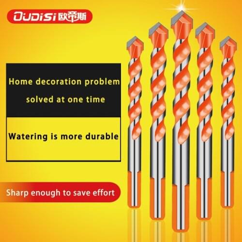 10/5/4pcs Threaded triangle tungsten steel wall tile concrete drilling bit Household marble Overlord drill Hand electric drill