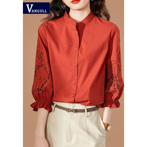 Женские красные рубашки Vangull China At AliExpress