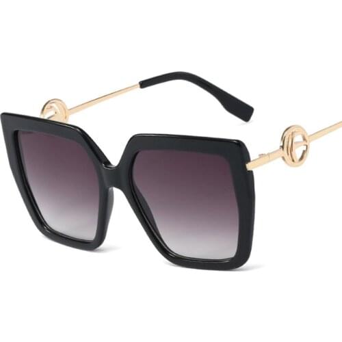 Veshion Trend Square Frame Luxury Sunglasses Men Women Fashion Shades UV400 Vintage Glasses