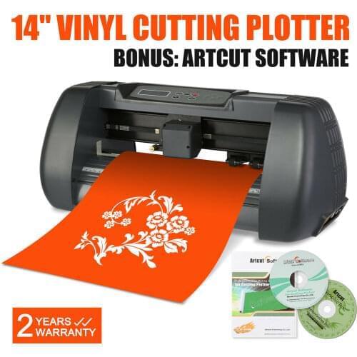 Vinyl Plotter 14" Vinyl Sign Cutting Plotter Machine USB Port