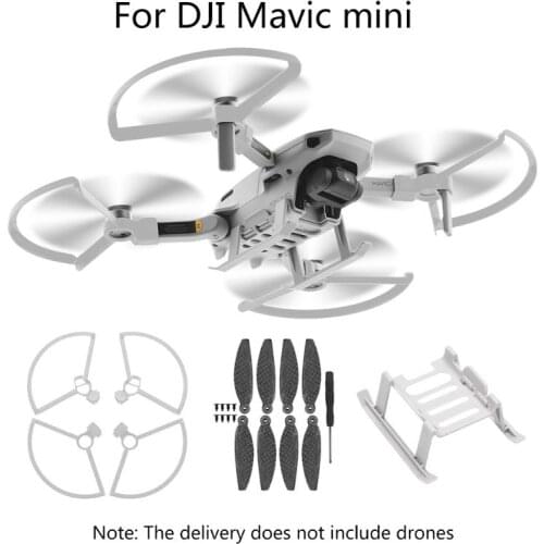 1Set Quick Release Propeller Protector Carbon Fiber Propeller Landing Gear Extensions Leg for DJI Mavic Mini Drone Accessory