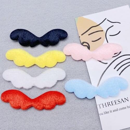 60/300Pieces Black Red Angel Wings Plus DIY Hair Bow Accessories Brooch Costume Materials Clothes Home Decoration Cloth Applique