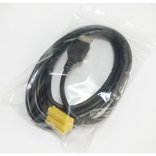 Biurlink Car MINI ISO 6 Pin USB Cable Adapter for Fiat Grande Punto