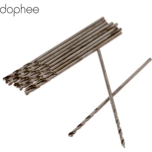 Dophee 10Pcs Drill Bit 0.8mm Straight Shank High Speed Steel Twist Drill Bits HSS Wood Drilling Tools Electric Drills Power Tool