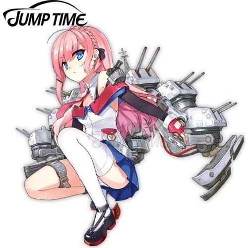 JumpTime 13 x 11.5cm Azur Lane Atlanta Anime Waifu Weatherproof Car Decal Funny Car Stickers Bumper Trunk Truck Vinyl Decor