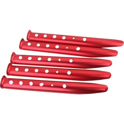 5x Aluminium Alloy Camping Awning Canopy Trip Tent Pegs Stake Nail Tool 31cm