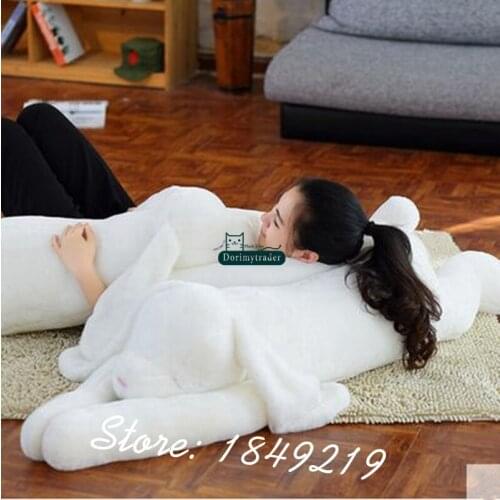 Dorimytrader 120cm Lovely Plush Soft Cartoon Rabbit Toy Stuffed Giant 47'' Animal Bunny Nice Lover Gift Free Shipping DY61198
