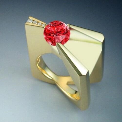 MENGYI Hyperbole Fashion Women Gold Ring For Engagement Punk Geometric Jewelry Accessories Girl Party Gifts