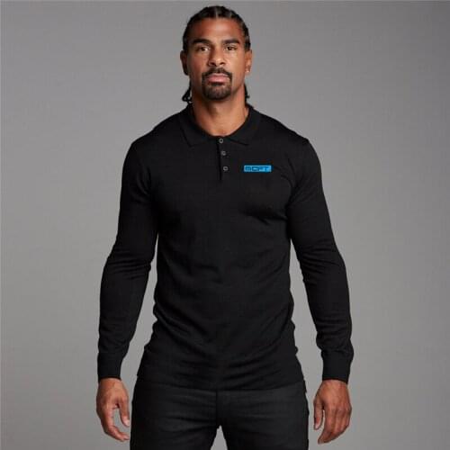 2019 Mens Business Work Men Polo Shirt Brand Casual Fashion Cotton Male Top Tees Autumn Long Sleeve Turn-down Collar Polo Shirt