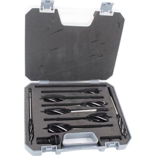 11PCS/Box 10-25mm 6.35mm Hex Shank Carbon Steel Twist Drill Bit Sets Woodworking Tools Hole Opener Saw Kit