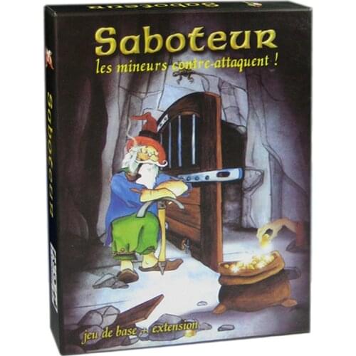 "Saboteur "Board Game 1+2 Version/Saboteur1 Version Jeu De Funny Board Game with English Instructions Family Board Game