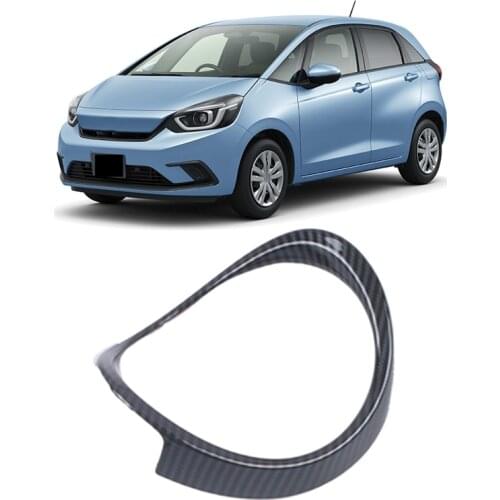 NEW-for Honda Fit 2020 2021 Car Steering Wheel Panel Cover Trim Insert Molding Garnish Carbon Fiber Sequins