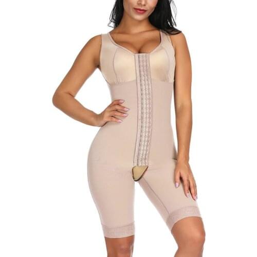 New Stretch Body Shaper Women Slimming Shapewear Sheath Open Crotch Overbust Corset Waist Trainer Full Bodyshaper Butt Lifter