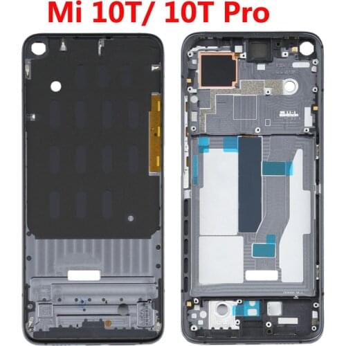Original LCD Supporting Frame Bezel For Xiaomi Mi 10T / 10T Pro Middle Frame Bezel Housing Chassis Shell For Mi10T