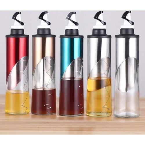 Glass Leak Proof Sealed Seasoning Bottle Soy Sauce Dispenser Creative Storage Bottles for Oil and Vinegar Kitchen Cooking Tools