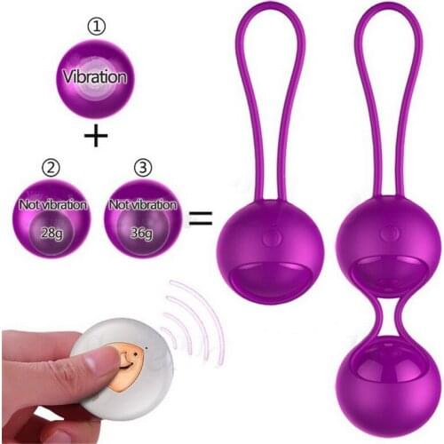 Kegel balls vibrators Vaginal Tighten exercises Balls Remote Control Vibrating Geisha Balls Jump Egg Adult Sex Toys for Women