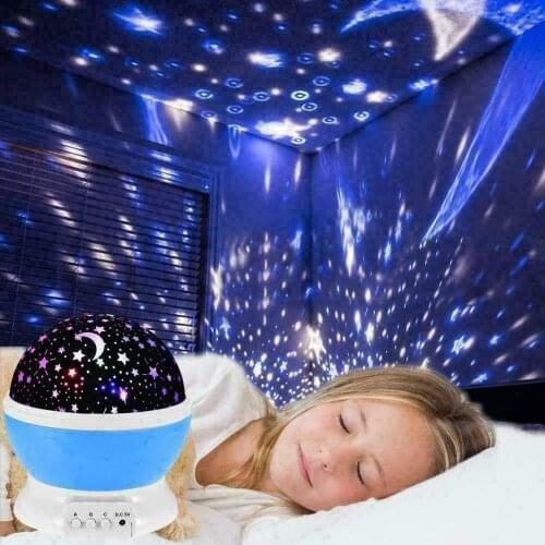 Star Sky Rotating Starry Lamp Atmosphere Lamp Gift Disco Ball LED Ambient Neon Night Light Projector For Baby Kids Room Decor