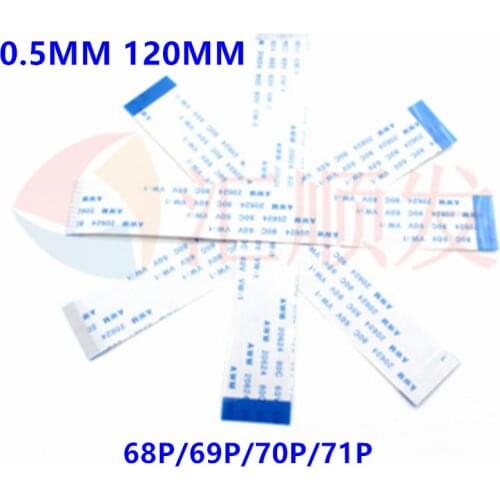 1000pcs! 0.5MM 120MM FFC/FPC flat soft line FFC connection line electronic line 12CM 68P/69P/70P/71P
