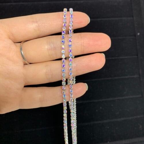 AB Color Rhinestone 26 Letter Necklace Chain Party Statement Word Crystal Choker Pendant Necklace Collar Jewelry For Women Men