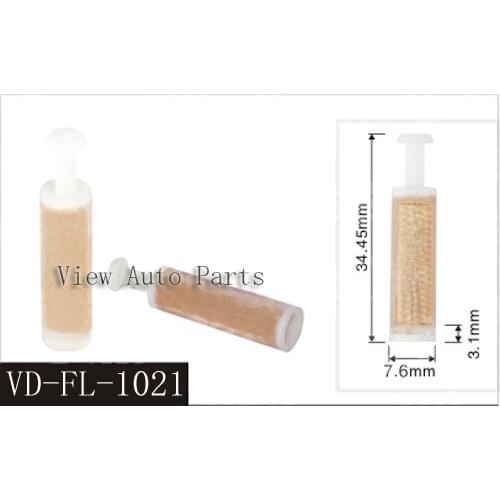 Free shipping 100pcs Fuel injector filter for gasoline auto parts Wholesale top feed mpi Size 34.45*7.6*3.1mm VD-FL-1021
