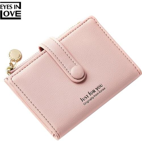EYES IN LOVE Brand Zipper Card Wallet Women Fashion Style Ladies Slim Purse Small Size Female Wallets Girl Gift Coin Pocket