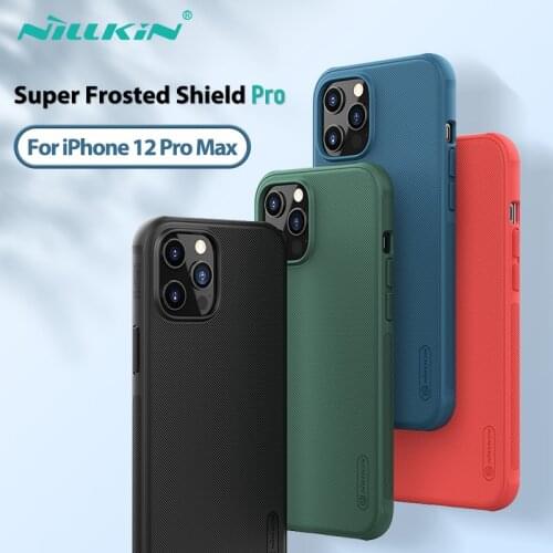 For iPhone 12 Pro Max case with Phone Stand NILLKIN Frosted PC Matte back cover for iPhone 12 for iPhone 12 Mini