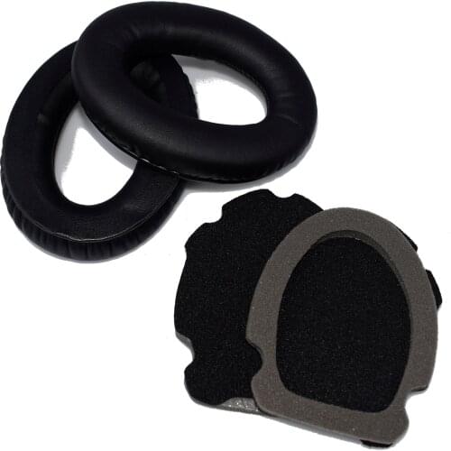 XRHYY Black Earphone Cushion Ear Pad Foam Replacement Earpads For Bose Aviation Headset X A10 A20 Headphone