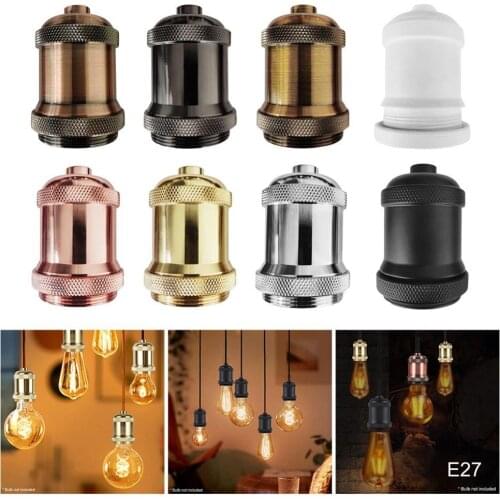 Retro Aluminum E27 Ceiling Lamp Holder Pendant Light Socket Decorative Accessory Industrial Pendant Fittings Lampholders Fixture