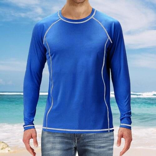 Mens Sun Protection T-shirts Quick Dry Mens UPF 50+ Long Sleeve T-Shirts Outdoor Hiking T-Shirt Sunscreen Shirts Sun Block Top