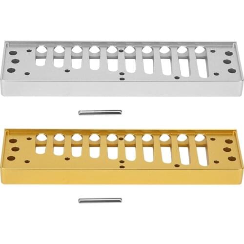 Professional Harmonica Comb 10‑Hole Blues Harp Comb Parts for HOHNER SP20 Aluminum Alloy Harmonica Comb