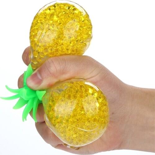Stress Reliever Toys Top Fidget Toys Spongy Bead Decompression Pineapple Decompression Toy Pressure Reliever 10ml Squishy