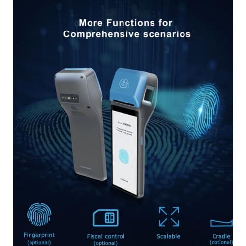 Best Seller Mobile POS Qr Code Scanner Android Handheld POS Terminal with Screen Printers (Z300)