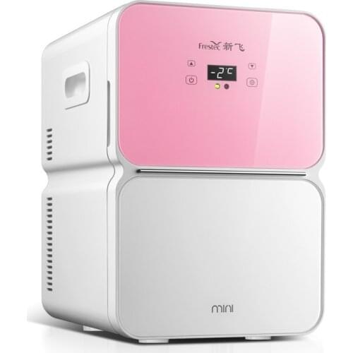 Xinfei refrigerator Small mini refrigerator 22L household cosmetics dual-use refrigerator heating and cooling refrigerator