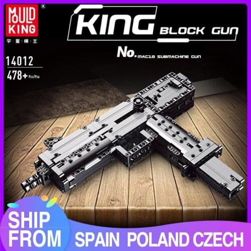 MOULD KING 14012 High-tech Gun Series The Ingram M10 Submachine Gun Model Building Blocks Bricks Kids Christmas Toys Gifts