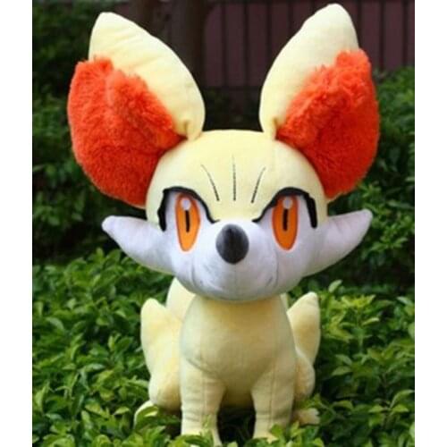 Hot Anime Cartoon Figures Fennekin Plush Toy Cute Soft Stuffed Dolls 30 CM/12inch Children Gift xmas gift