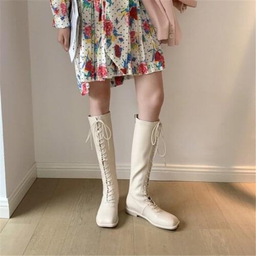 PXELENA 2020 Brand New Celebrity Soft Knee High Boots Women Square Toe Low Heels Riding Knight Boots Autumn Winter Shoes Female