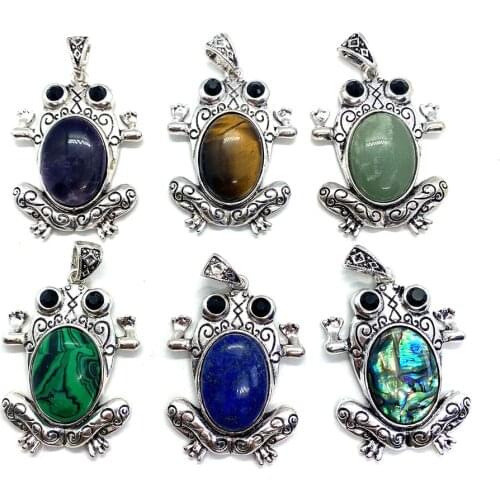 Charm Natural Shell Pendant Animal Shaped Abalone Shell Mother-of-Pearl Making DIY Handmade Necklace Accessories Jewelry 38x50mm