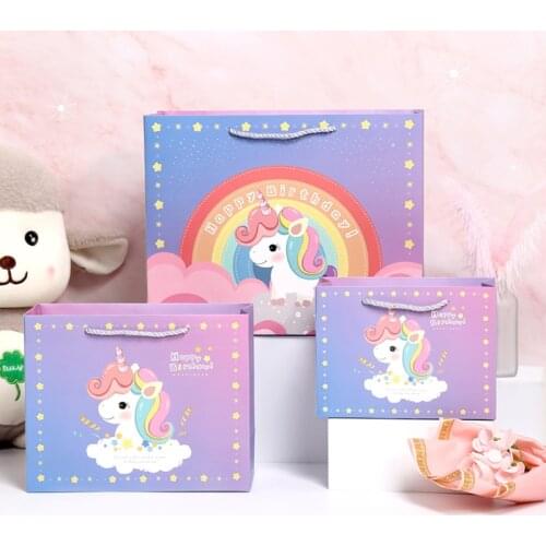 Unicorn bag bags for packaging cookie bag cookie window kraft bag the most sold 2020 wholesale christmas bags wholesale dragee p