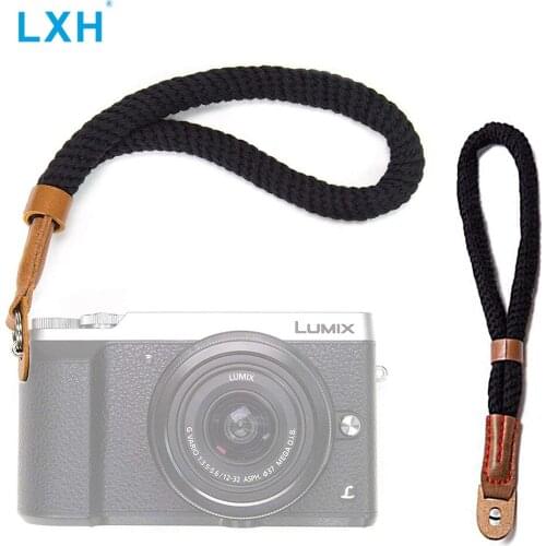 LXH Canvas camera wrist strap for Sony Nikon Leica Canon Fujifilm X100F X-T10 X-T2 X-Pro2 X-E2S X-E1 Soft Hand Wirst Strap