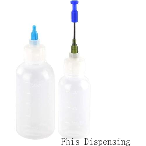 Luer Lock Bottles Applicator Squeeze Bottles Needle Tip Plastic Squeeze Bottles 50ml 30ml Stainless Steel Blunt Tip 14G