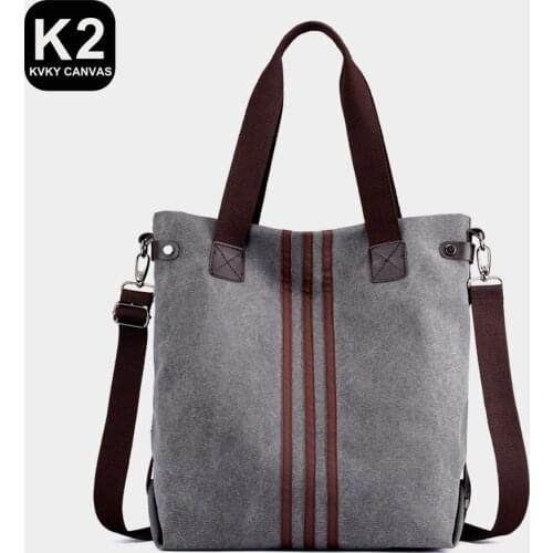 Leisure Women Shopping Handbags Travel Strips Handbags Canvas Crossbody Bag Female Shoulder Bags Travel Casual Bags for Women