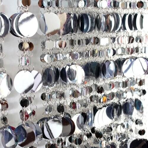 Grand Event stage background layout PVC glitter sequin curtains DIY wedding party supplies hotel lobby decoration curtains