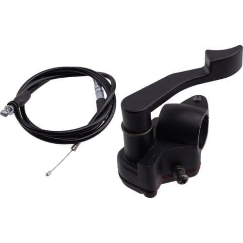 Thumb Throttle Brake Lever Assembly Accelerator Cable Black 118cm Fit for 50cc 110cc 150cc ATV Quad Bike