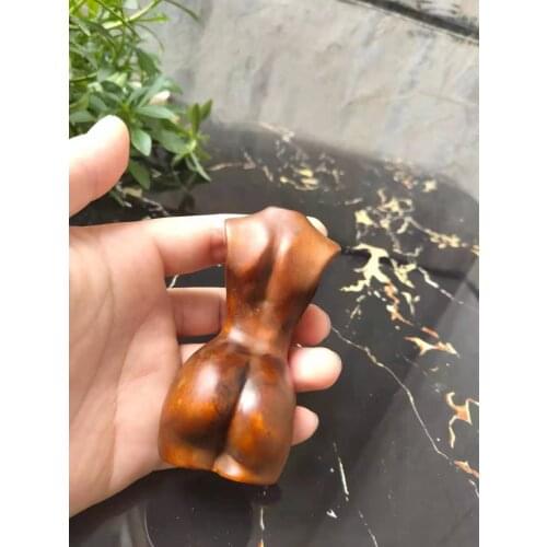 Sandalwood body art nude female retro handlecraft ornaments handmade sculpture gift decoration