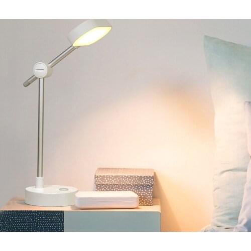 Modern LED eye protection table lamp rechargeable dormitory bedroom bedside folding reading lamp