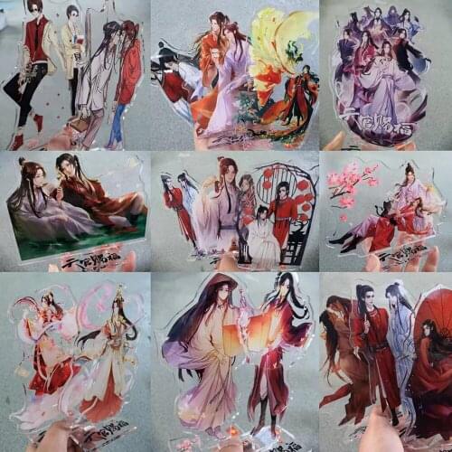 Heaven Officials Blessing Standing Plate Anime Tian Guan Ci Fu Xielian Huacheng Figure Model Desk Decor Charming Gifts