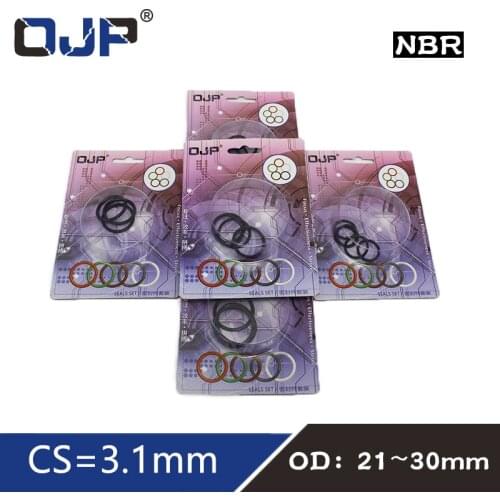 O-ring Waterproof NBR seal O ring Boxed nitrile rubber Gask thickness CS 3.1mm OD21/22/23/24/25/26/27/28/29/30mm